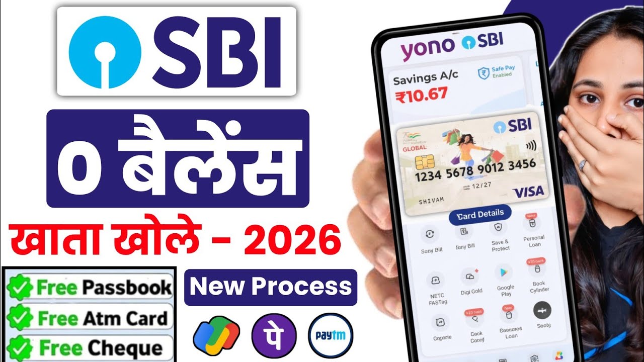 SBI Account Opening Online | SBI Zero Balance Account Opening Online | Yono Sbi Account Opening