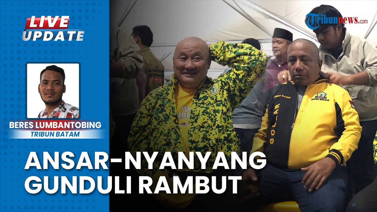 Rayakan Perolehan Suara Tertinggi Pilkada Kepri, Tim Pemenangan  Ansar-Nyanyang Cukur Rambut Kepala