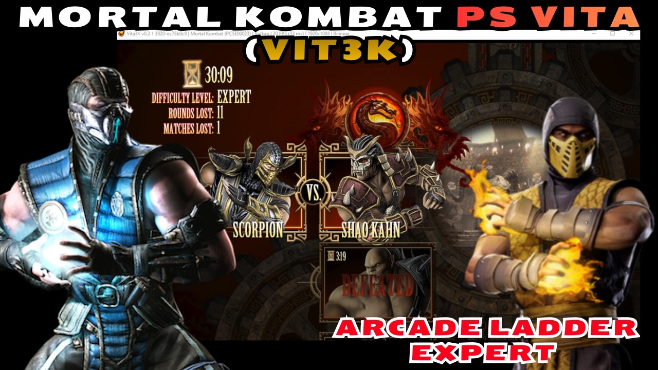 LEARN COMBO MK PS VITA and Arcade VERY HARD (VITA3K)
