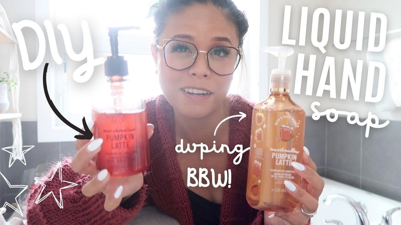 Как сделать жидкое гелевое мыло для рук | Duping Bath and Body Works!
