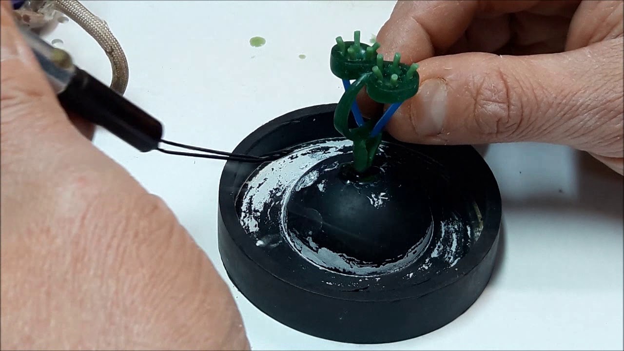 Custom IFINITY 14kt white Gold Ring Emeralds Diamonds From cast 2 Polish Tutorial