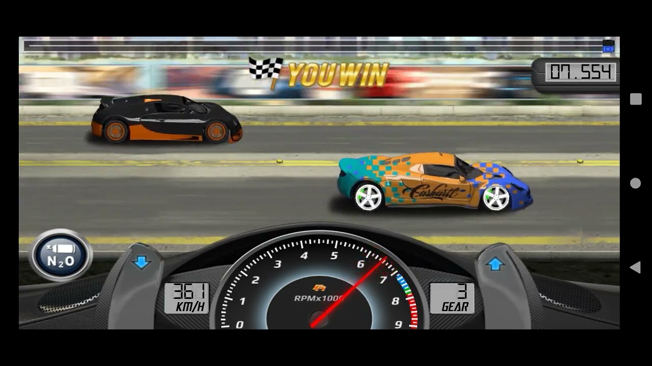 Drag racing game level 10 Hennessy Venom setting by Yanz Nitrous