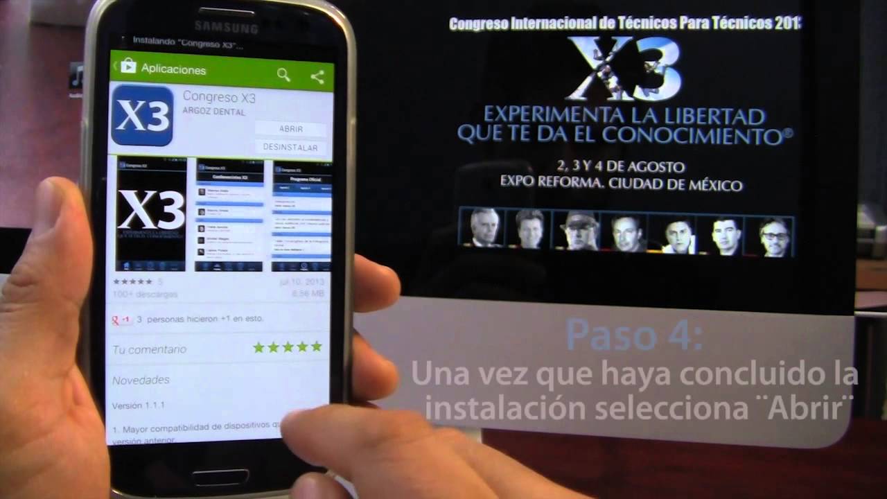 Tutorial: Instalando la aplicaci&oacute;n del Congreso X3 en un dispositivo Android