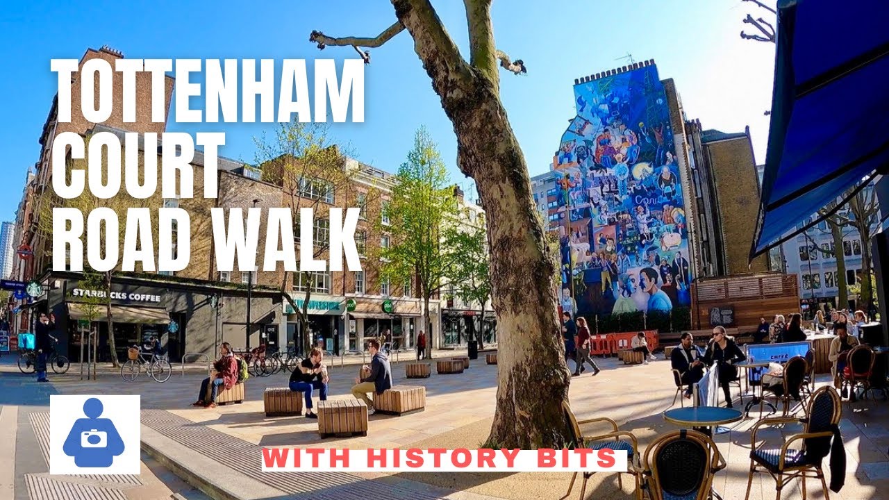 LONDON WALK | Euston Road to Tottenham Court Road, Oxford St. | Central London History Walking Tour
