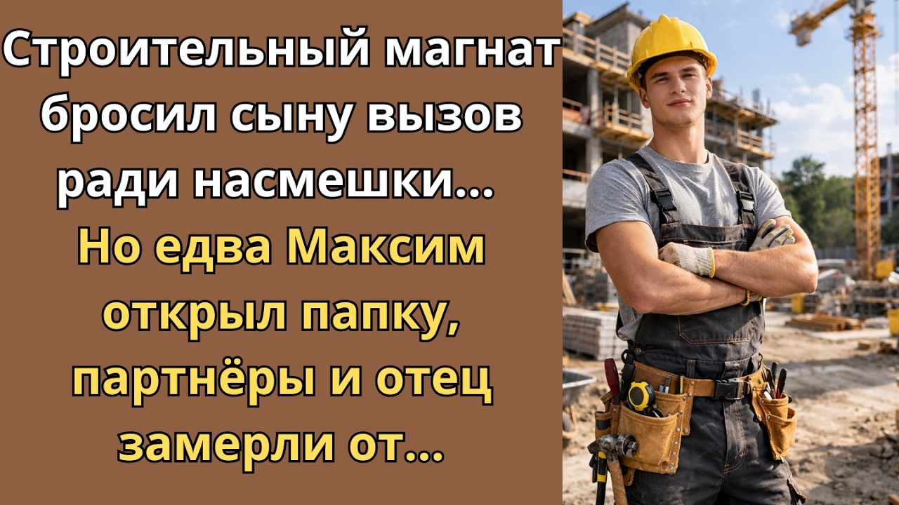Строительный магнат бросил вызов сыну и....