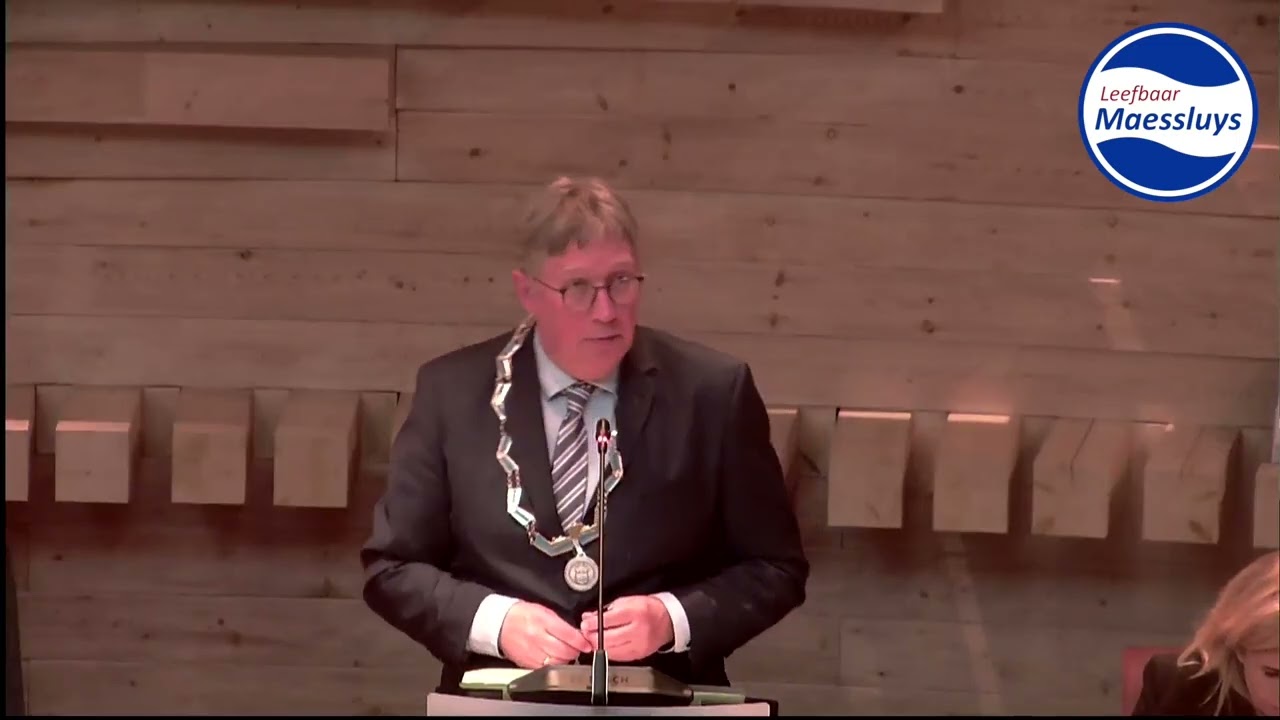 Leefbaar Maessluys motie van afkeuring tegen burgemester Rensen