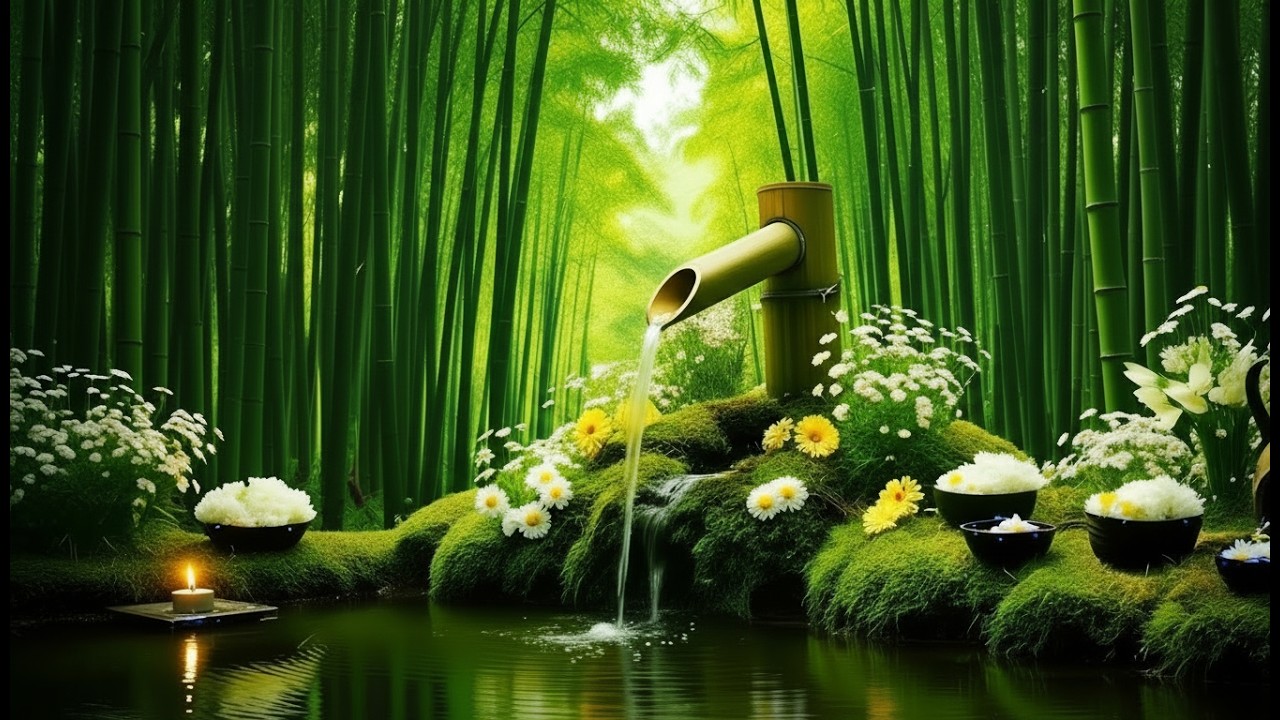 Healing Piano with Soothing Water Sounds 🌿 Stress Relief, Deep Sleeping and Study Music