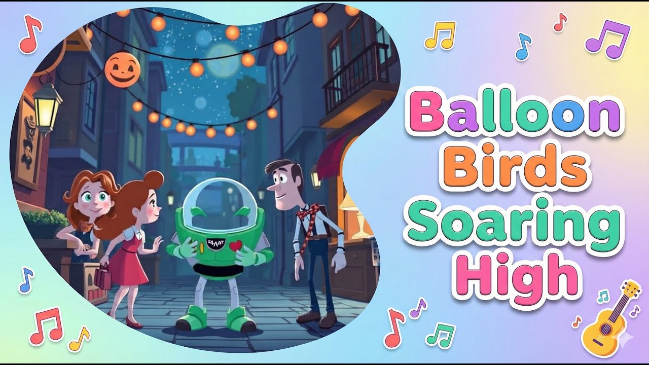 Balloon Birds Soaring High - Looparoo | Nursery Rhymes & Kids Songs