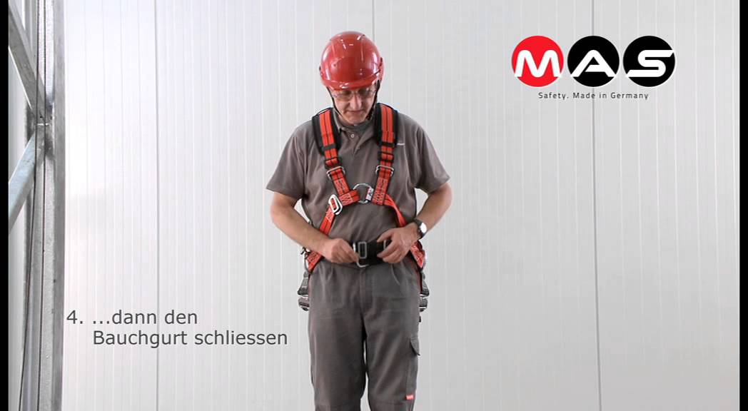 MAS Anleitung Gurt anlegen