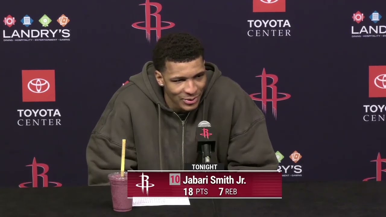 Jabari Smith Jr. Player of Rockets | Press Conference | 13 01 2026