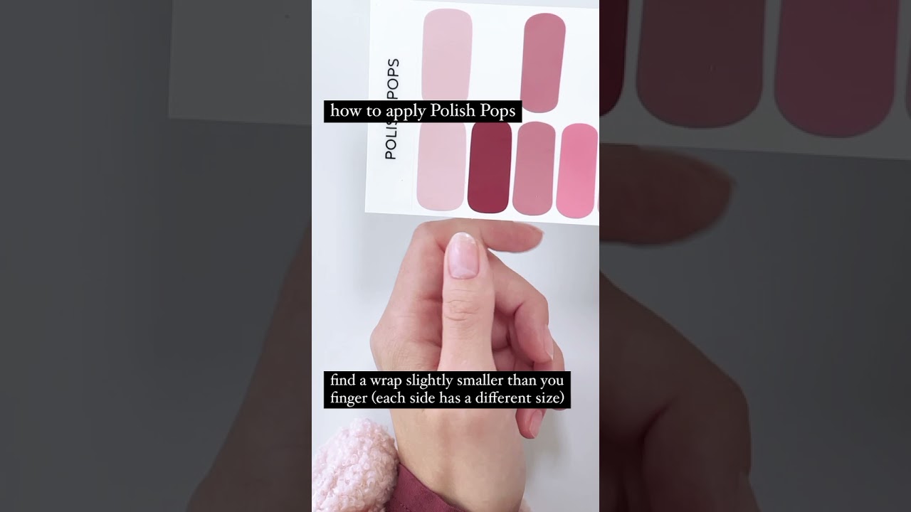 How to Apply Polish Pops Nail Wraps