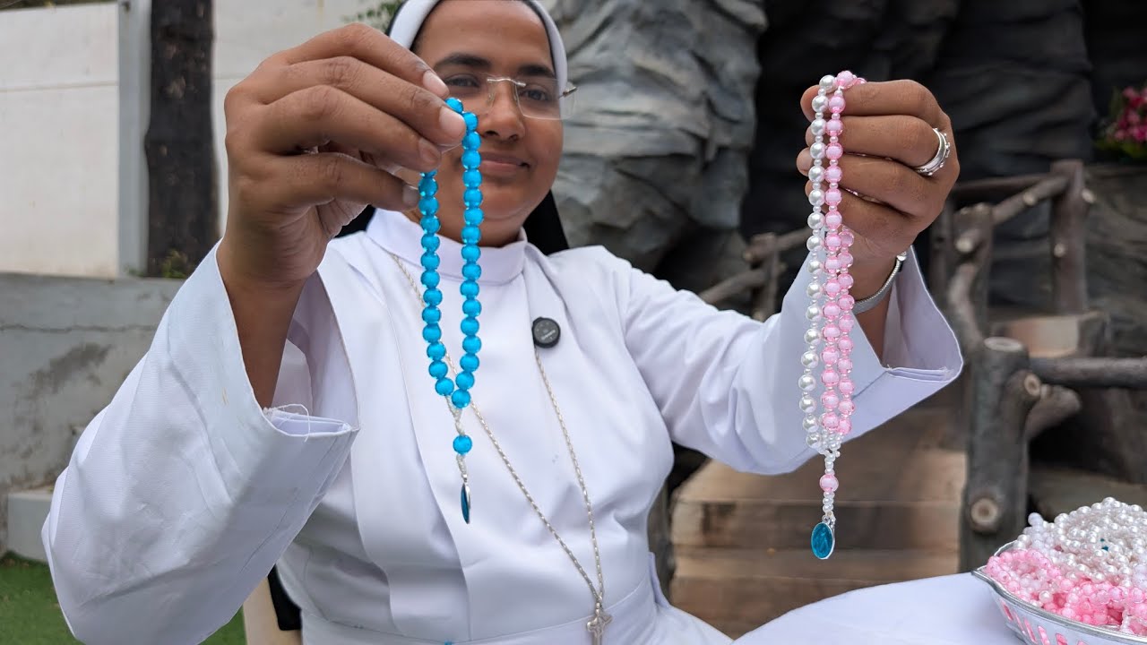 33 beads rosary making ideas by Sister Jyotsna