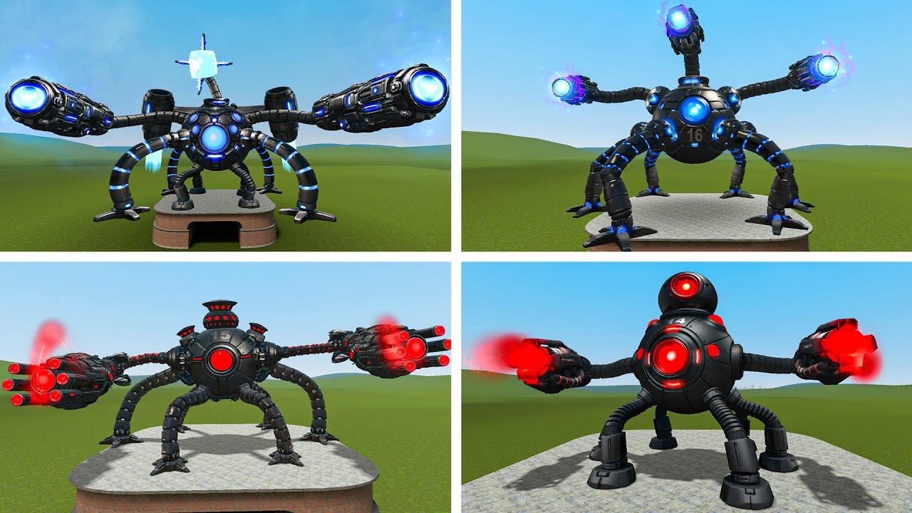 EVOLUTION OF ALL OMNIDROID V.X14 TO OMNIDROID V.X17 FAMILY In Garry's Mod