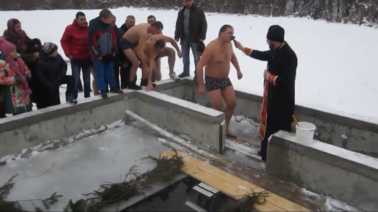 Верхні Ворота  Водохреща 2016  Купання на Водохреща