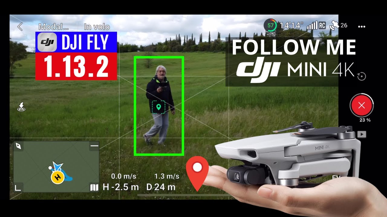 ACTIVE TRACK con DJI MINI 4K e DJI FLY è POSSIBILE! Ecco come FARLO!