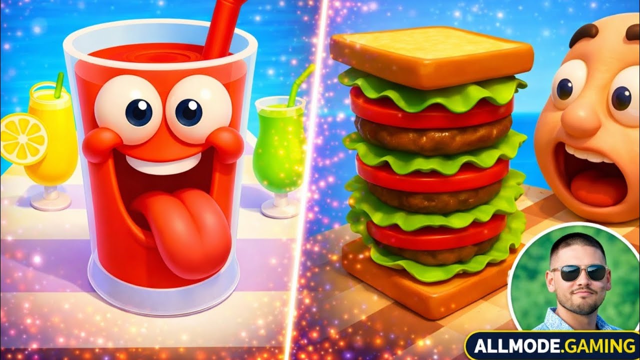 Sandwich Run vs Juice Run 🔥 Ultimate Food Runner Battle 2026#sandwich #juice run