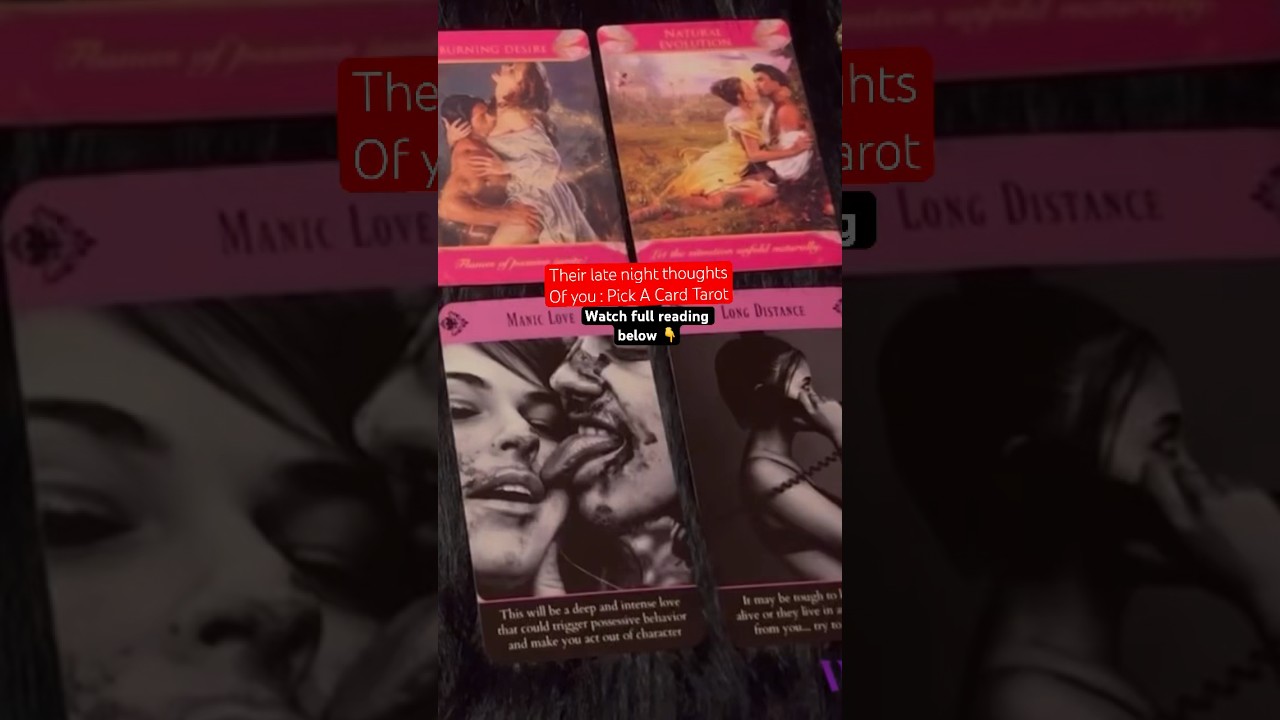 Their late night thoughts of you 🫦💗 #vrievolution #pickacard #tarot #tarotreading