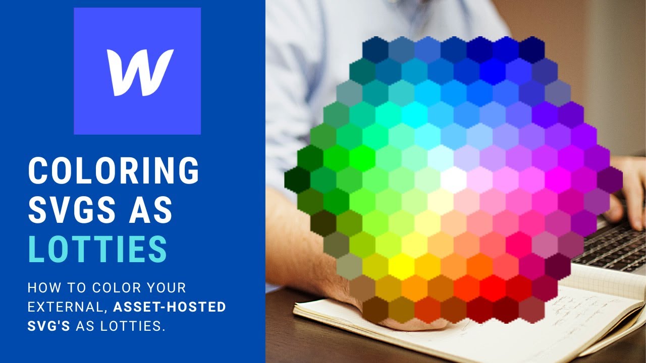 Webflow, Coloring SVGs as Lotties