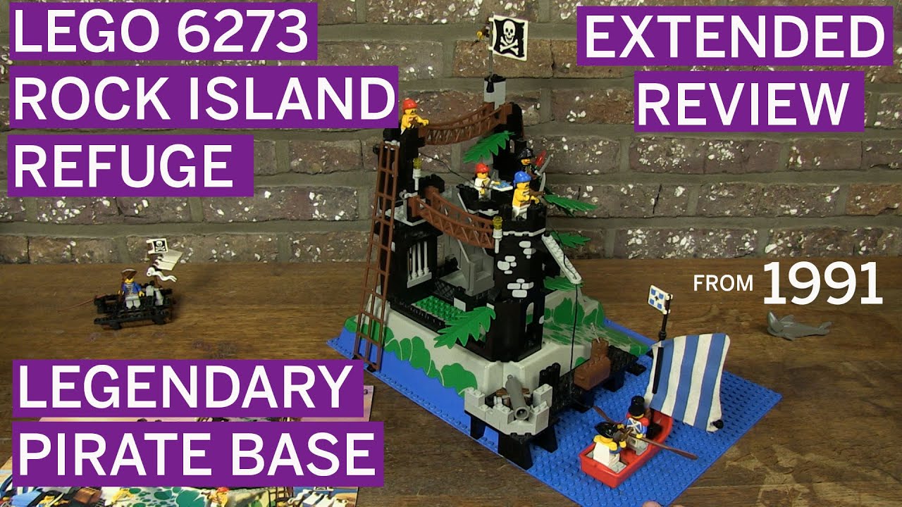 LEGO 6273 Убежище на Рок-Айленде (1991) — Полный обзор пиратской базы!