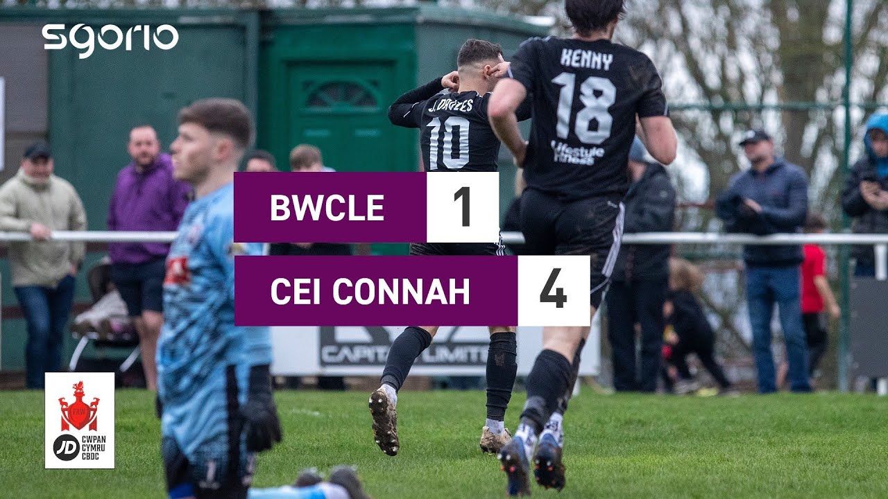 Uchafbwyntiau ac ymateb | Bwcle 1-4 Cei Connah