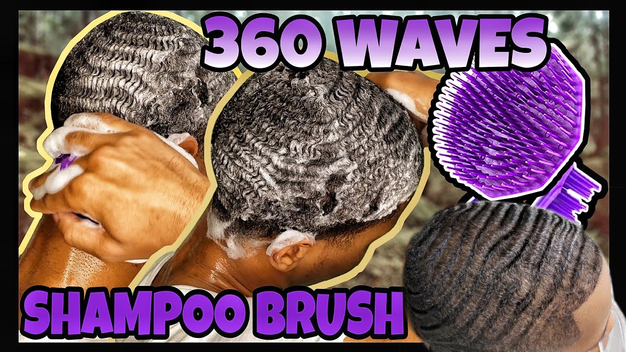Trying The Scalpmaster Shampoo Brush on 360 Waves