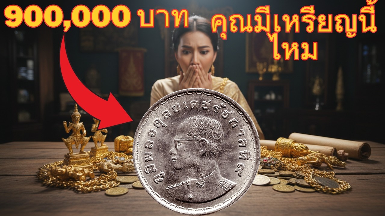 เหรียญสมบัติที่ซ่อนอยู่ของพระบาทสมเด็จพระเจ้าอยู่หัวรัชกาลที่ 9 มูลค่า 900,000 บาท