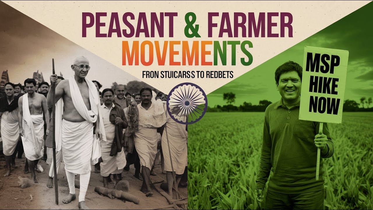 Peasant and Farmer Movements in India: Pre and Post-Independence Insights