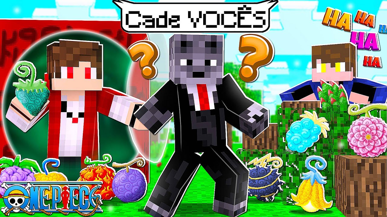 Meus Amigos se ESCONDERAM com as 150 Novas Devil Fruits de One Piece no Esconde-Esconde no Minecraft