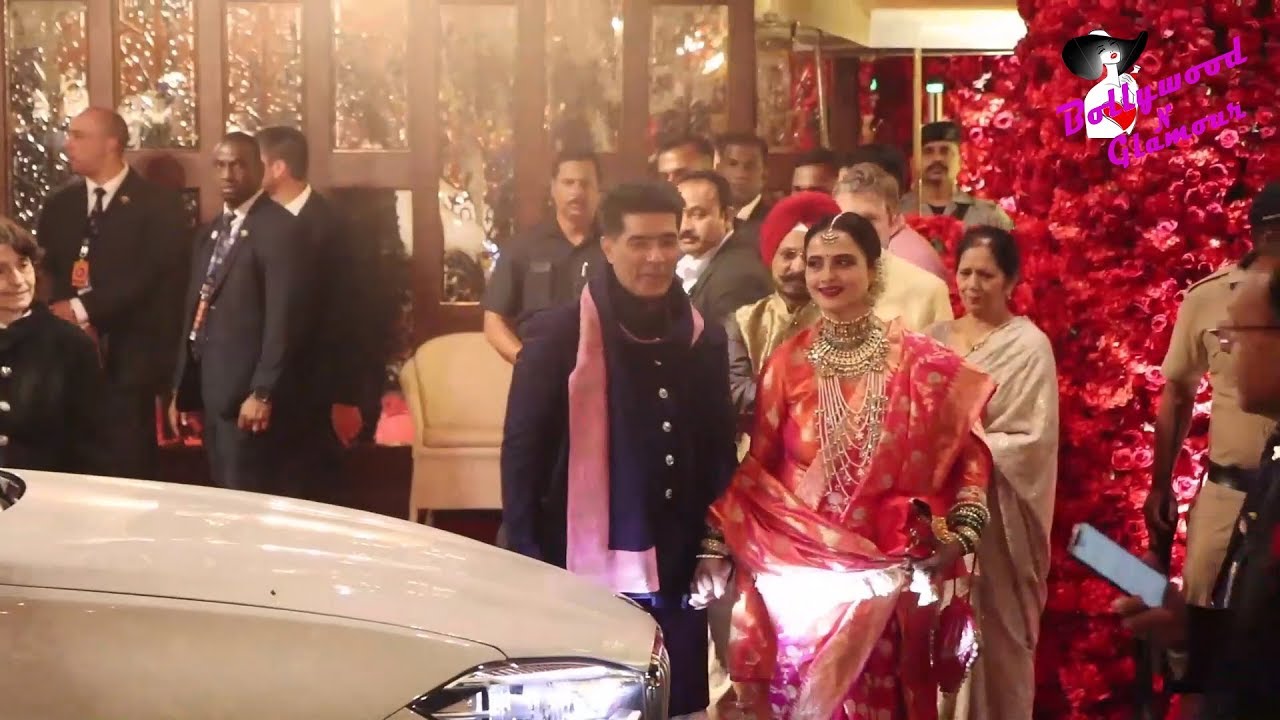 Rekha, Tiger, Disha, Shahrukh, Aishwarya, Abhishek & Others At Isha Ambani’s Wedding At Antilla