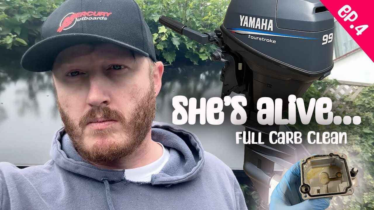 How to Fix a Yamaha 9.9HP Outboard That Won’t Idle | Carb Clean & Fuel System Troubleshooting Ep  4