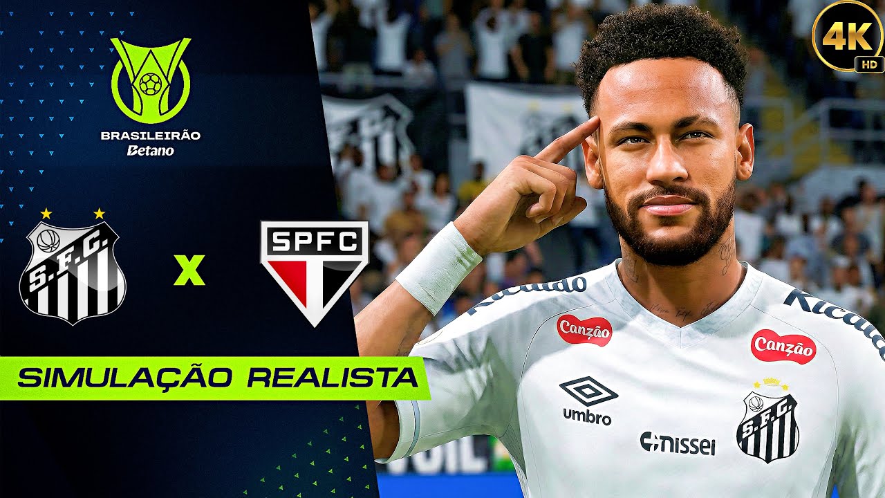 FC 26 - Santos vs São Paulo | Brasileirão 2026 | Simulação PC [4K60FPS] Realista.