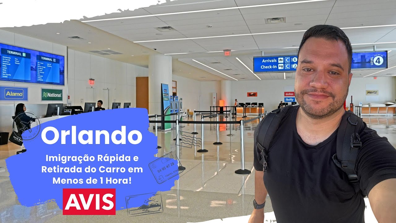 Chegamos em Orlando! Imigração Rápida e Retirada do Carro em Menos de 1 Hora!