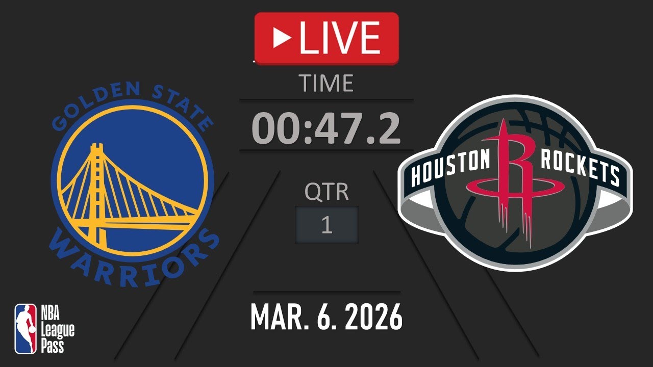 NBA LIVE! Golden State Warriors vs Houston Rockets | Mar 6, 2026 | Rockets vs Warriors NBA LIVE 2K26