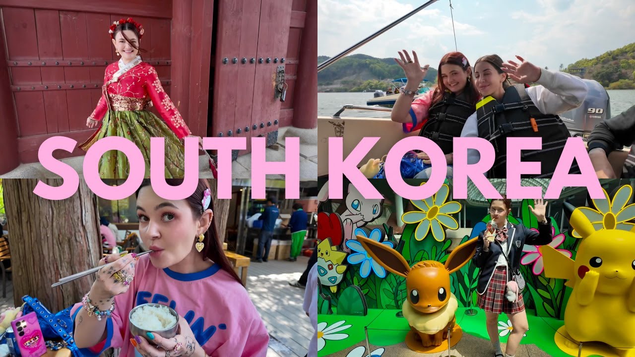 SOUTH KOREA ☆ trying k-beauty, lotte world & dressing up in hanbok!