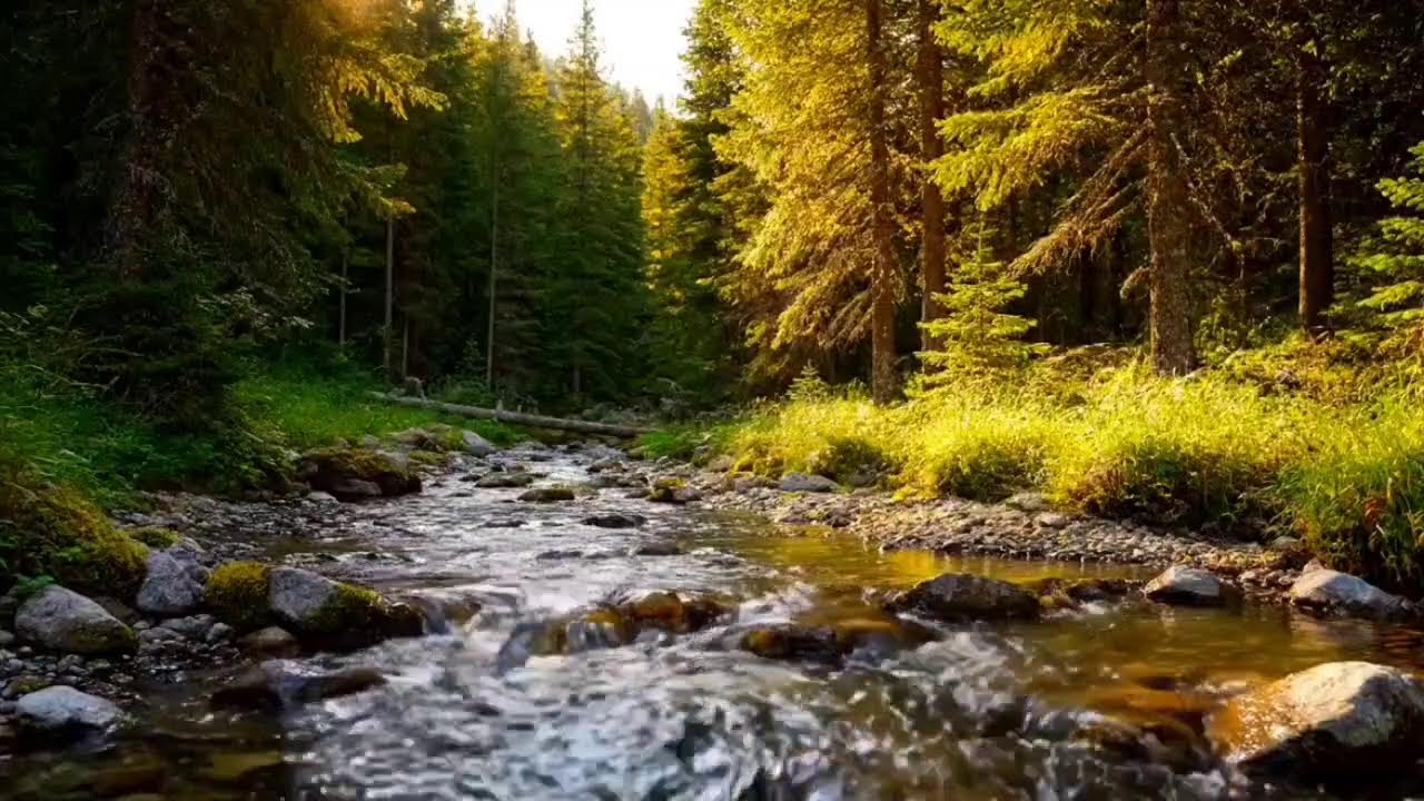 🌊 Fall Asleep Fast with Forest River Sounds | Deep Sleep Nature Ambience 😴
