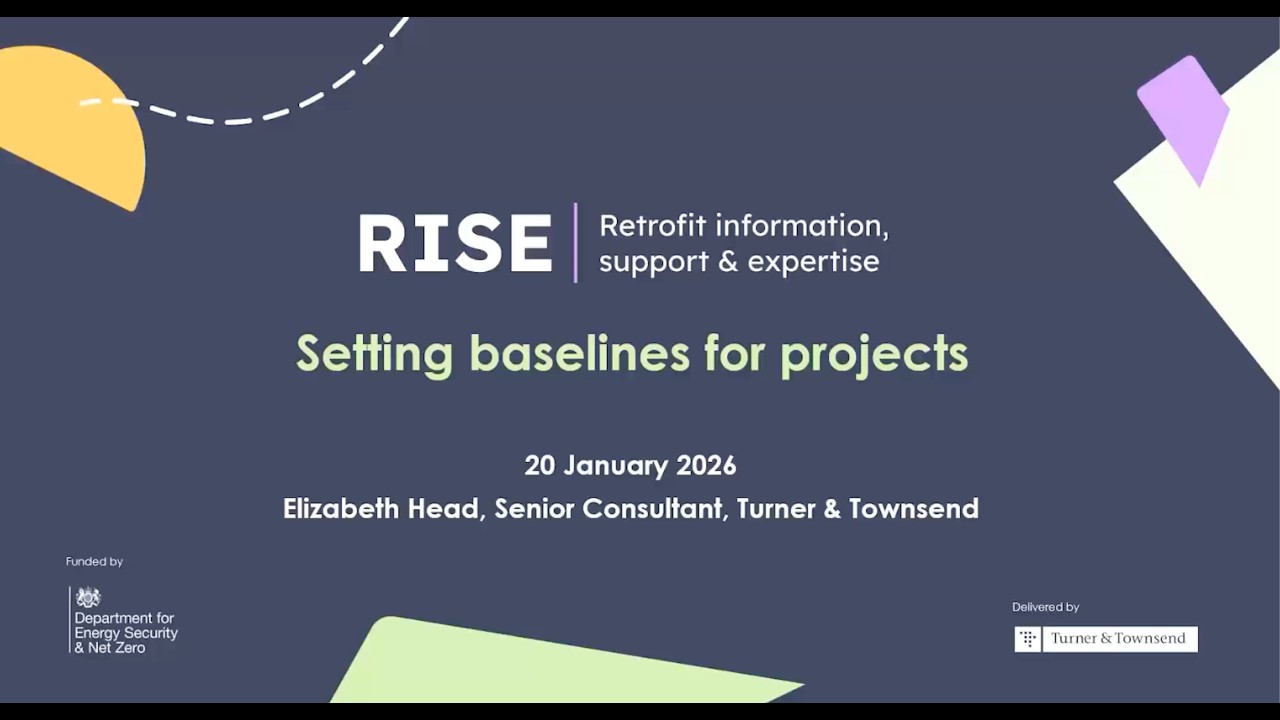 Setting baselines for projects | RISE Retrofit