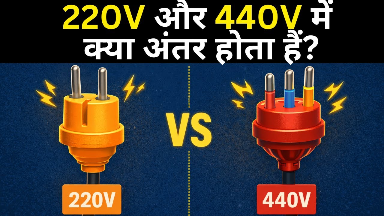 220V aur 440V Me Kya Antar Hai? | Single Phase vs Three Phase Explained | Electromerz