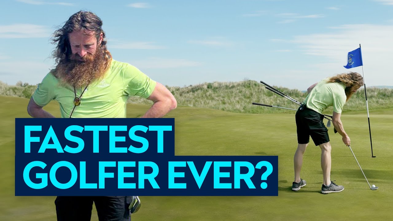 Three holes in under EIGHT MINUTES 😲🏃 | Speed Golf in Portmarnock