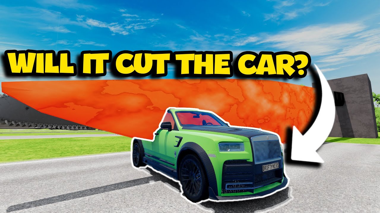 Testing EXPENSIVE Cars VS BIG 1000 Degree HOT Knife in BeamNG Drive