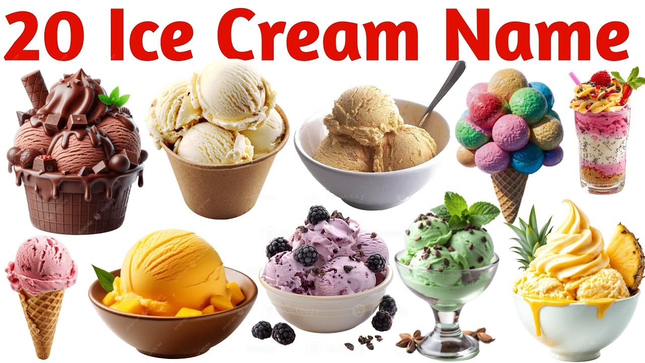 20 केक के नाम सीखें | Cake Names for Kids with Pictures & Sound Effects Fun Learning Video