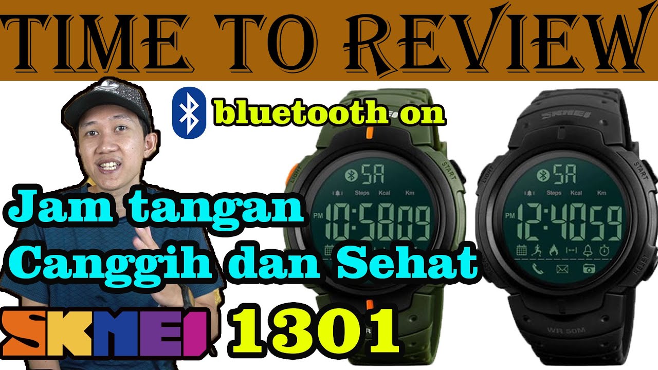 Jam Tangan Murah dengan fitur Bluetooth / Review unboxing Skmei 1301 Bluetooh + Cara Pairing APP