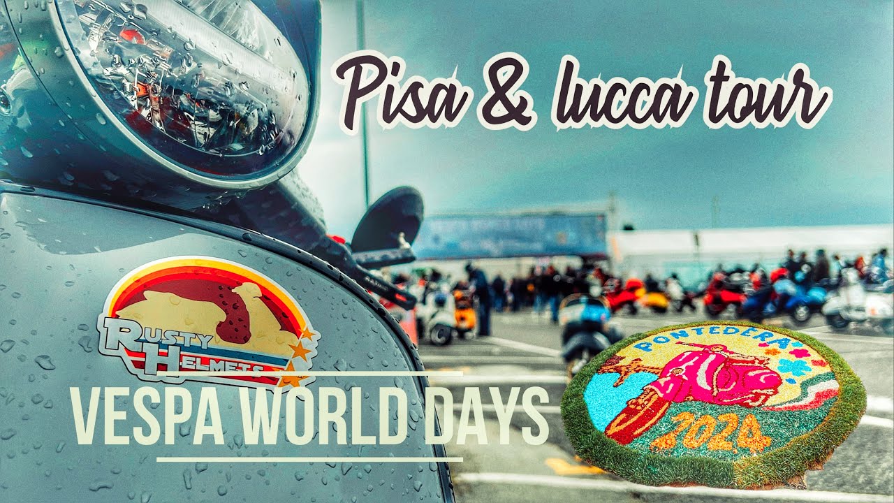 Teil 3 von 6 - Vespa World Days 2024 - Pontedera, Pisa e Lucca - rusty helmets on tour