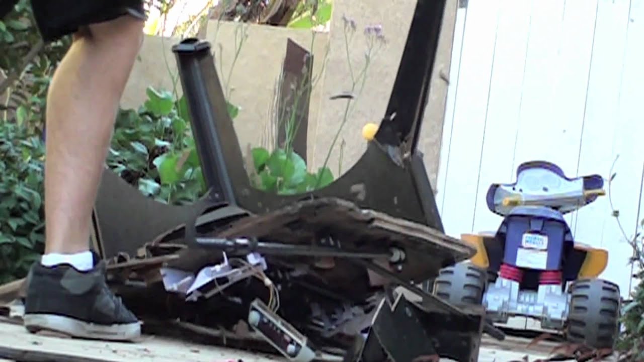 Rod Hockey Table Destruction (SLOW MOTION)