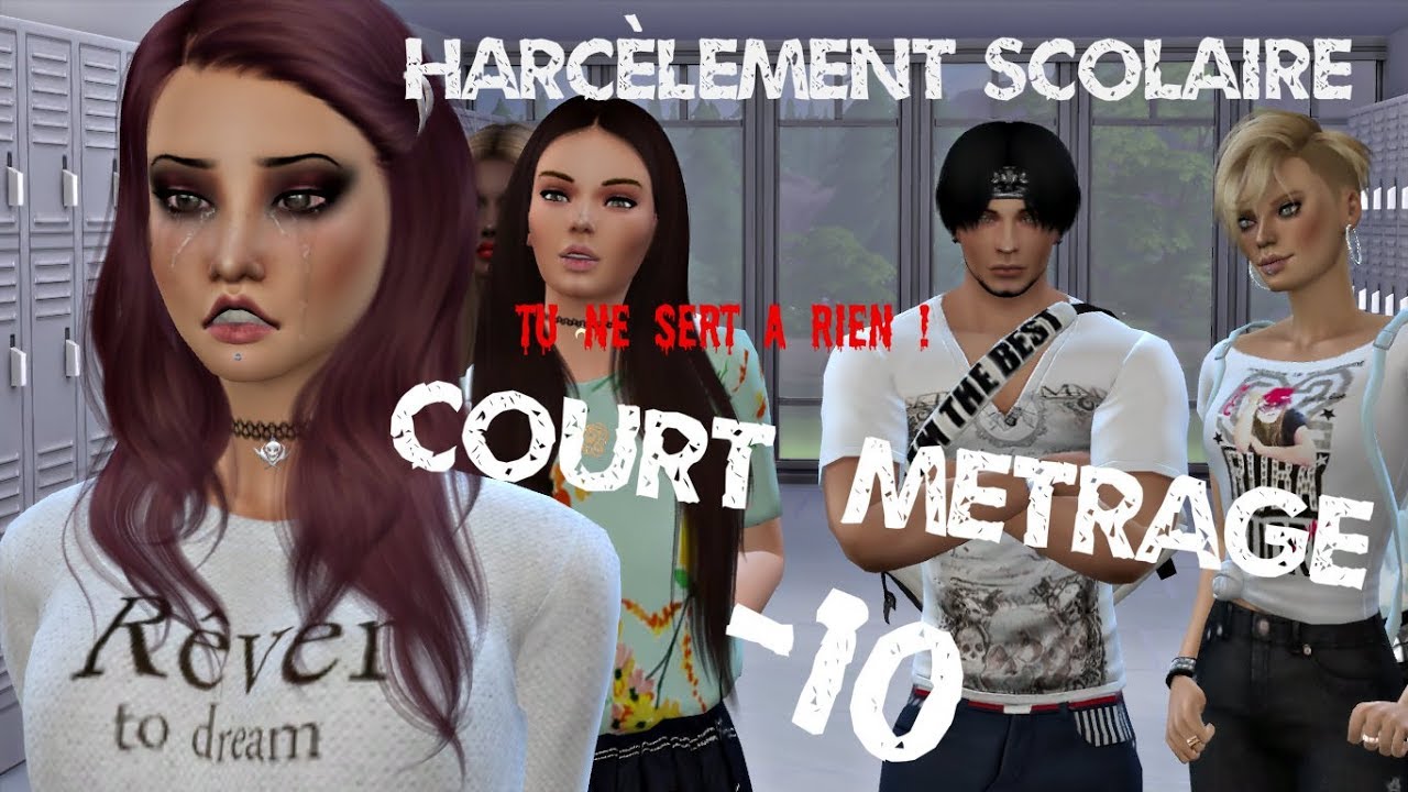🤐😶 HARCÈLEMENT SCOLAIRE COURT 👎 METRAGE SIMS 4