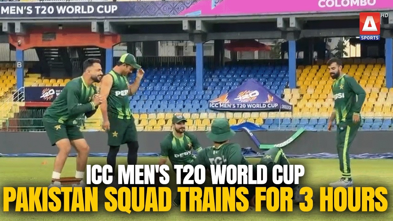 ICC Men's T20 World Cup: Pakistan Squad Trains for 3 Hours at R. Premadasa Stadium | A Sports
