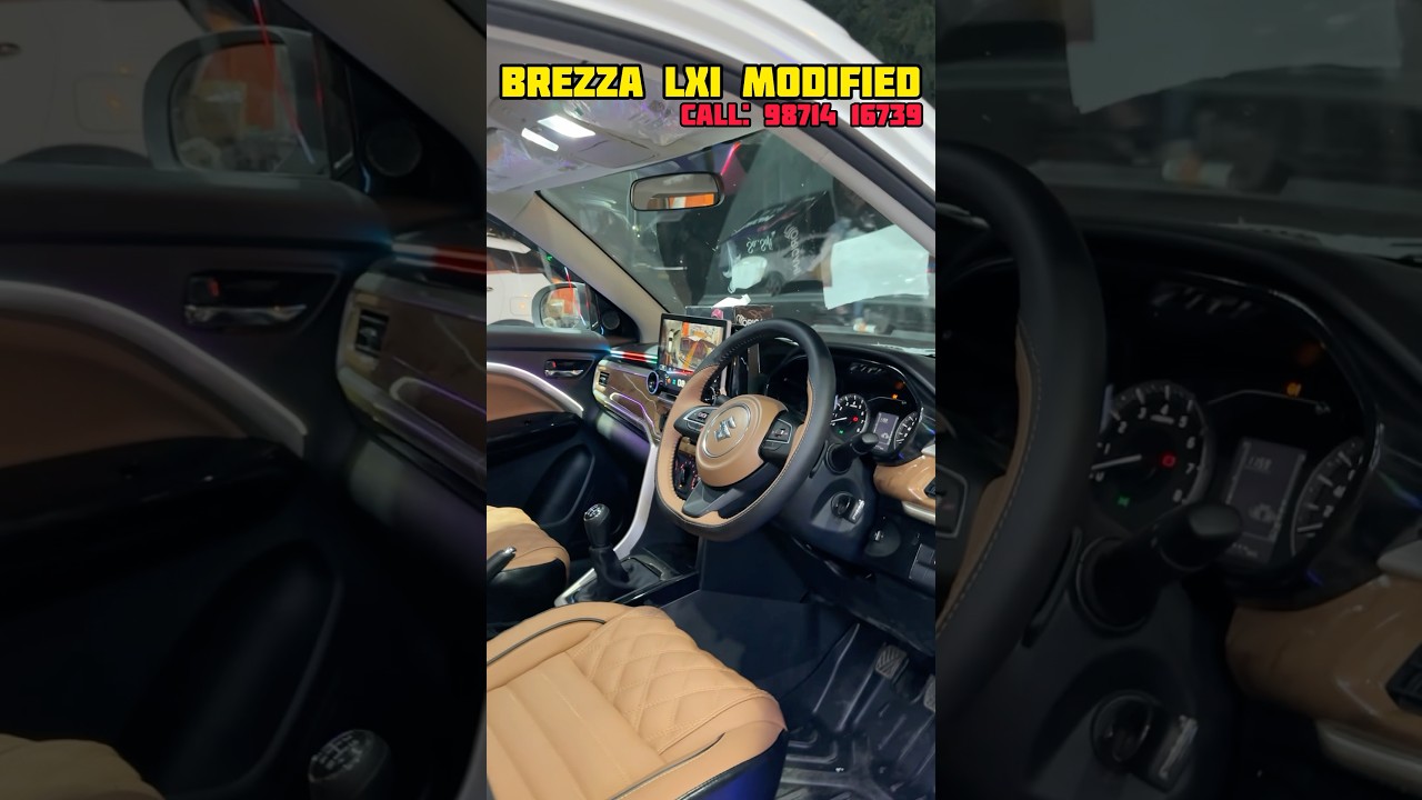 Brezza lxi base model converted into top model with genuine Alloy Wheels! Call: 98714 16739 #brezza