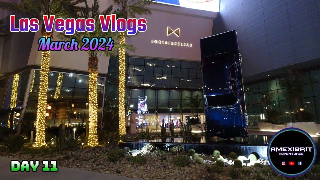 Las Vegas Vlog - March 2024 - Day 11 - Dirt Dog, Fontainebleau, RW, Wynn, Drunk & Reckless Slots!!