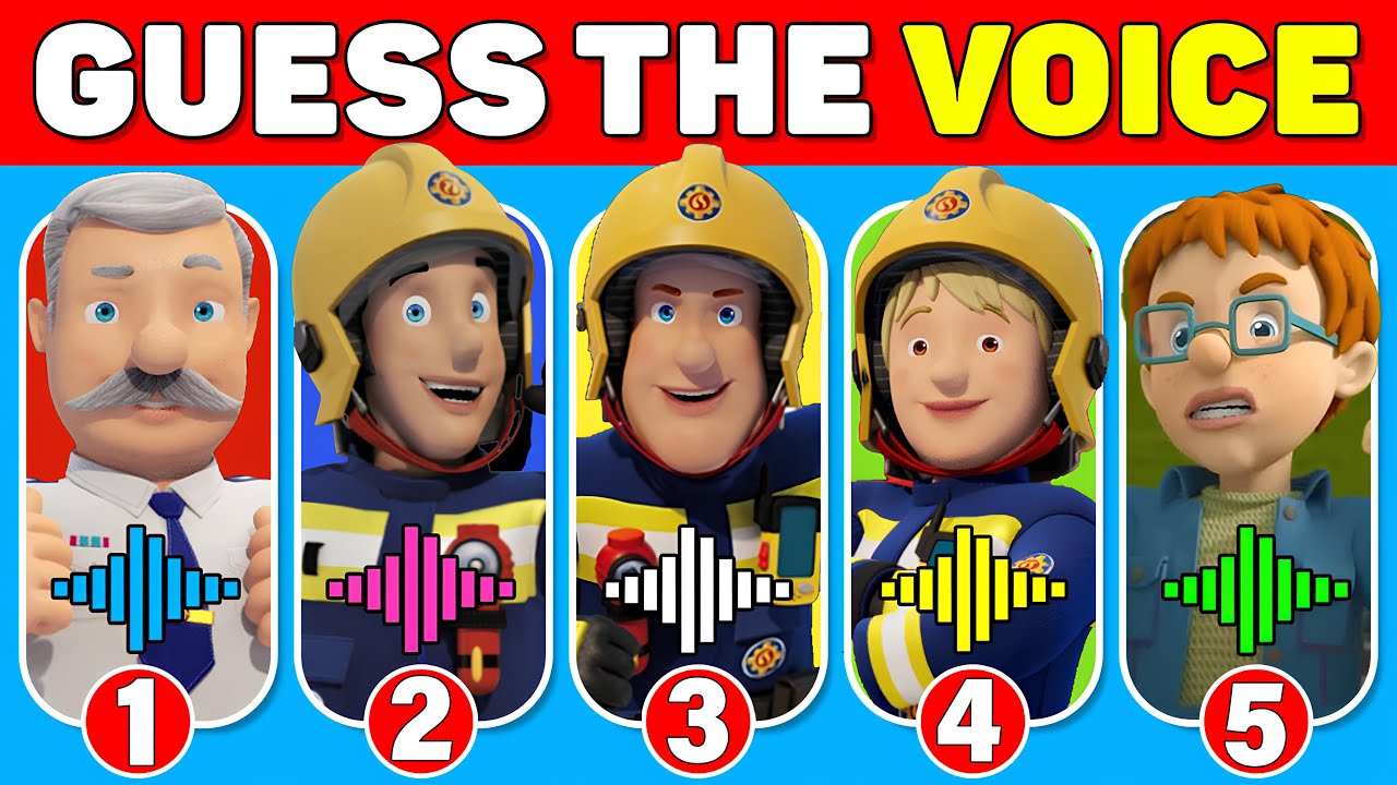 Guess the Fireman Sam Characters by Their Voice - Quiz for Fans!