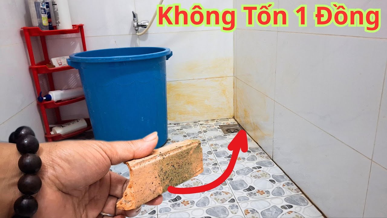 Cách Tẩy Ố Vàng Gạch Nhà Tắm Bóng Sáng Như Mới 