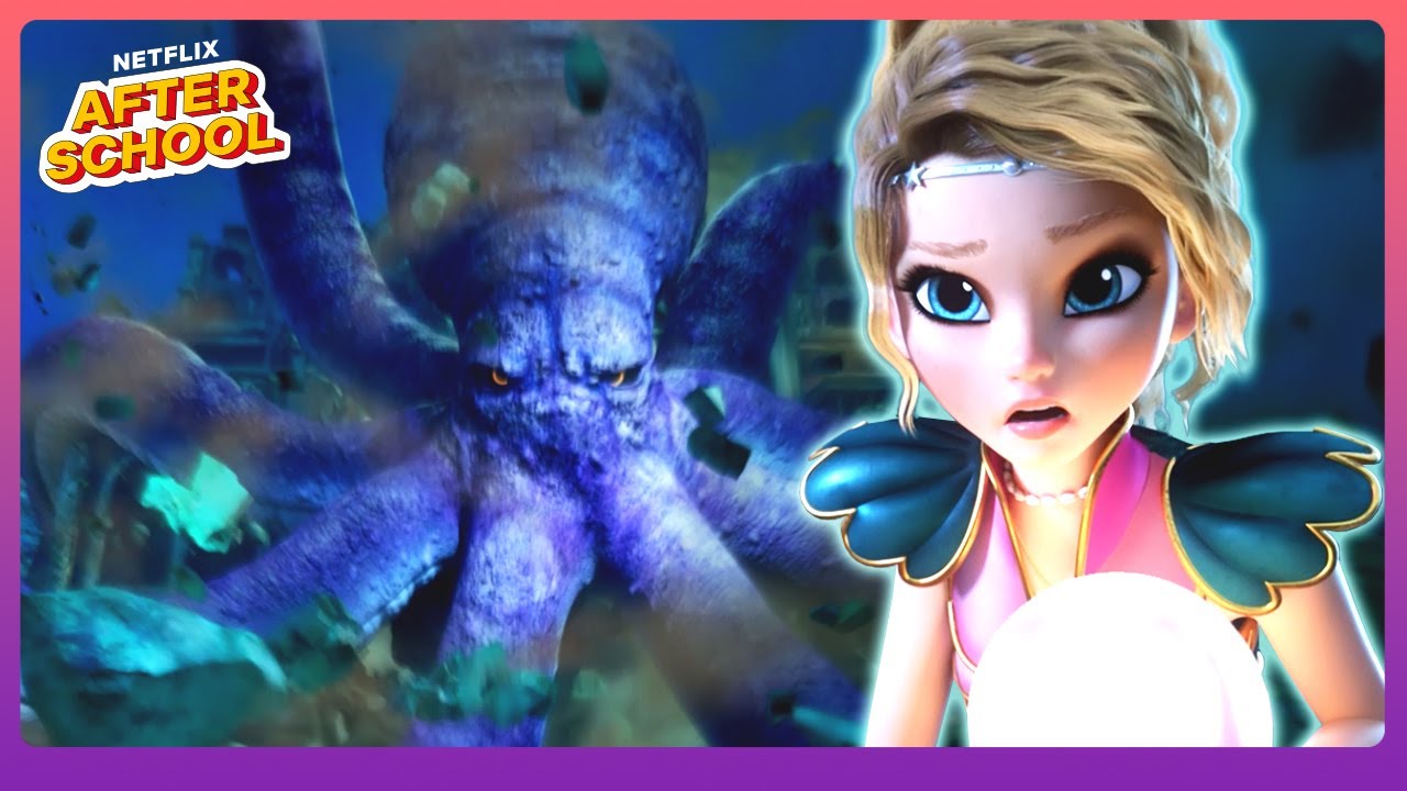 Mermaid BATTLE for the Pearl of Neptune 🦑 Mermaid Magic | Netflix After School